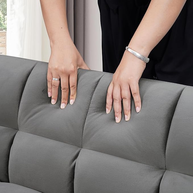 65 Inch Convertible Sleeper Sofa, 3-in-1 Sleeper Loveseat
