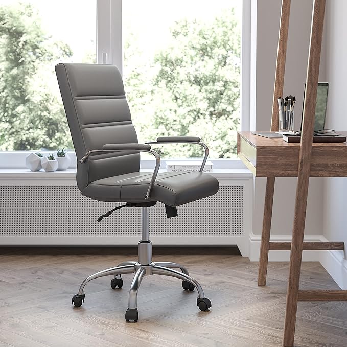 Flash Furniture Whitney Mid-Back Swivel LeatherSoft Desk Chair