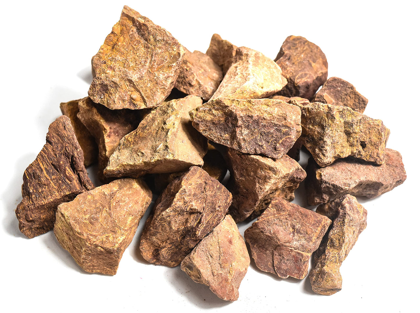 HQRP 10PCS Elephant Skin/Mariam Jasper Rough Stones Natural Fossil Coquina Jasper Crystal Arabic Calligraphy Mineral Rocks - India