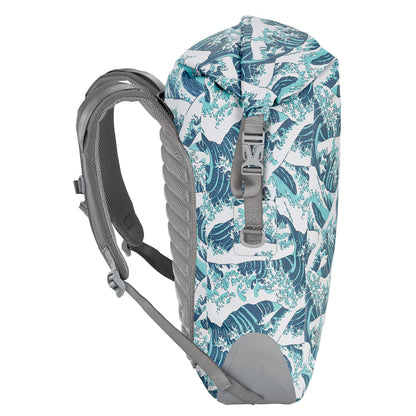 Skog Å Kust BackSak Heavy Duty Waterproof Backpack - Gear Bag for Sports, Travel, & More - 35L Waves