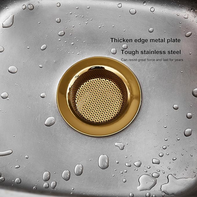 LASSHSWA Kitchen Sink Strainer Stainless Steel, Kitchen Sink Drain Strainer