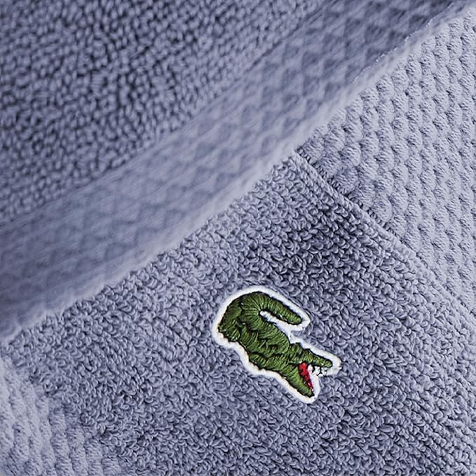Lacoste Heritage 100% Supima Cotton Tub Mat, Light Denim, Premium Super Soft