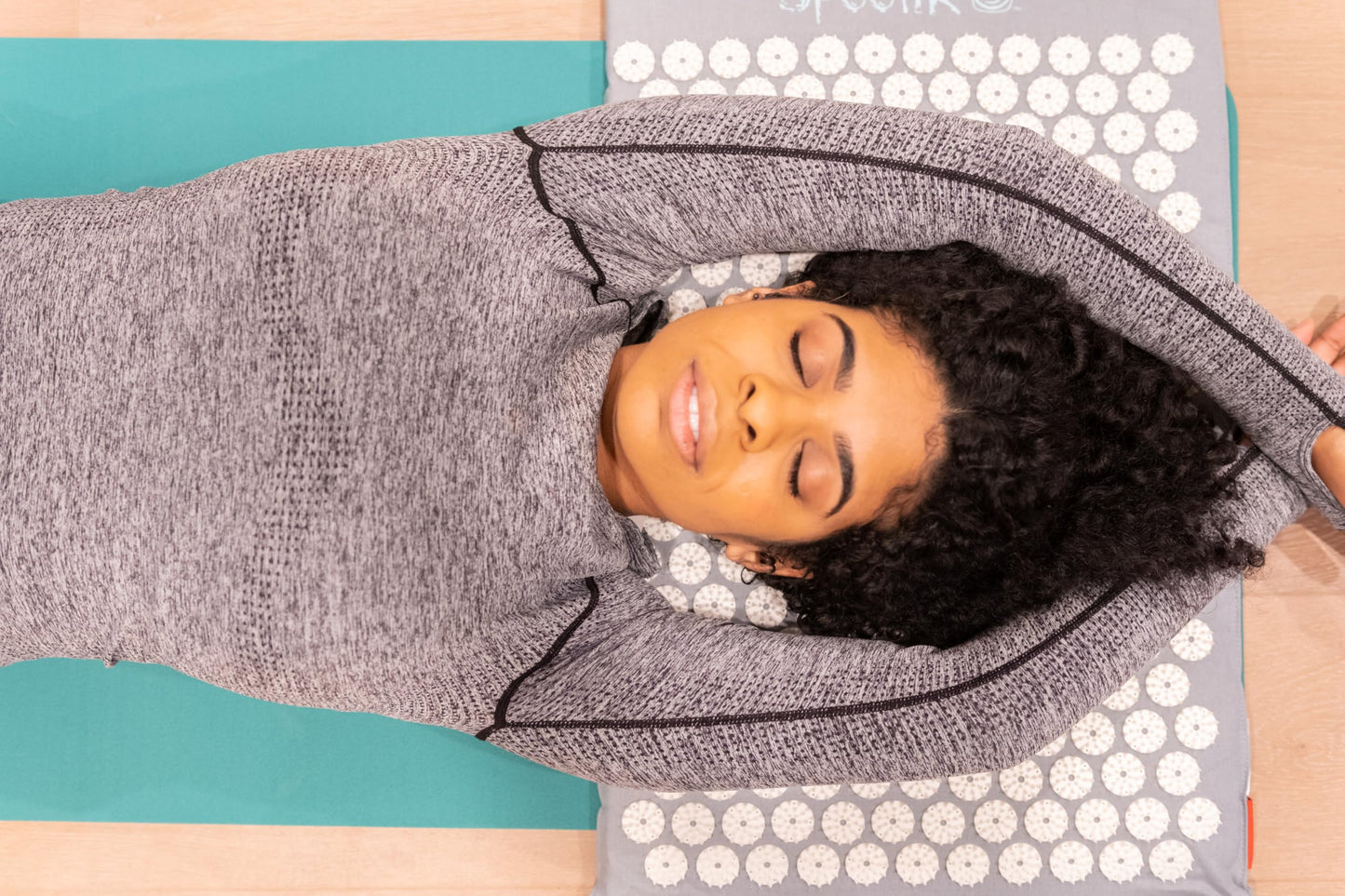 Spoonk Acupressure Eco Mat, Includes Sling Bag - Back & Neck Massager - Stress & Muscle Relief - Sleep Aid - Made With strong canvas GOTS certified Organic hemp and cotton bland fabric, sturdy quality, filled with US or AU made foam free from fire retarda