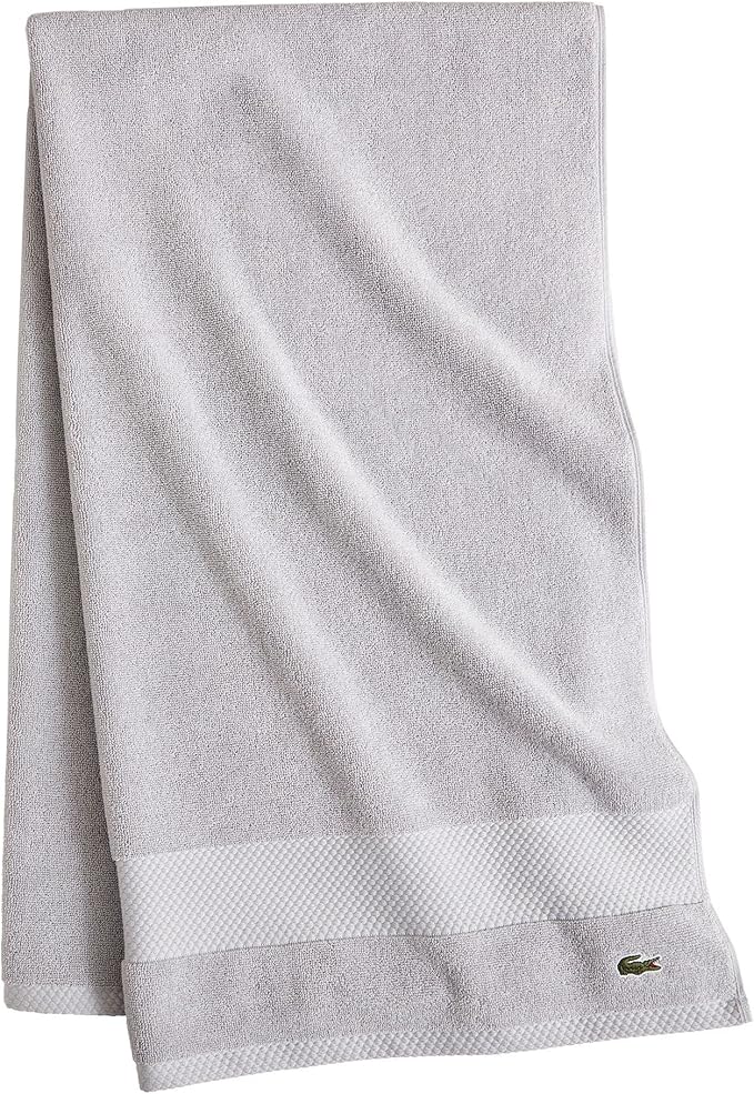 Lacoste Heritage 100% Supima Cotton Bath Towel, Premium Super Soft Bath Towel