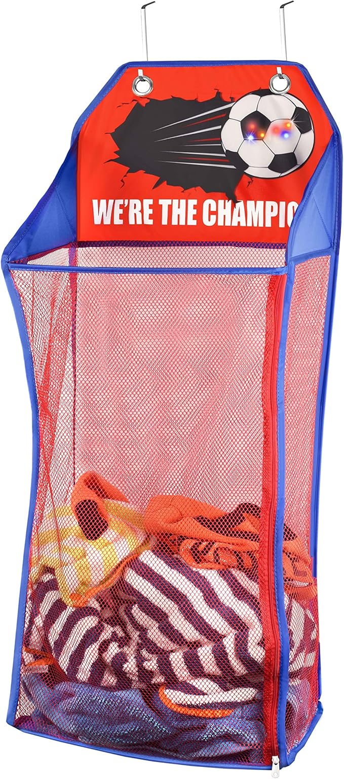 Store & Score Over The Door Hanging Kids Fun LED Basketball Light-Up
