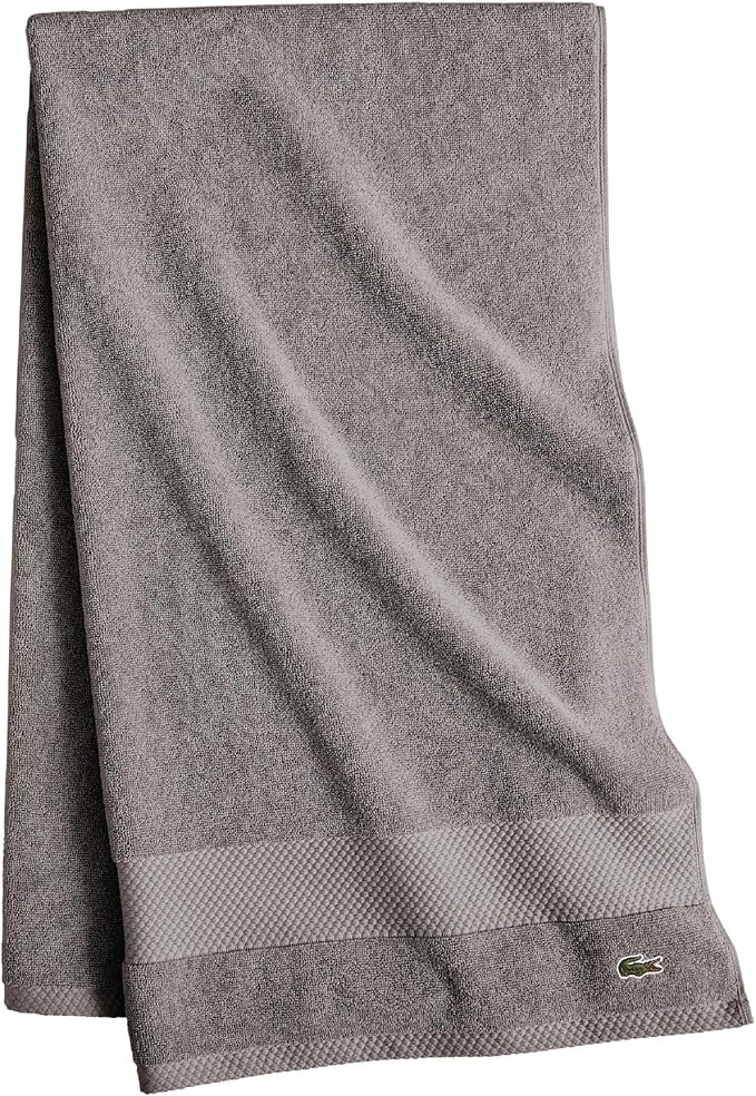 Lacoste Heritage 100% Supima Cotton Bath Towel, Premium Super Soft Bath Towel
