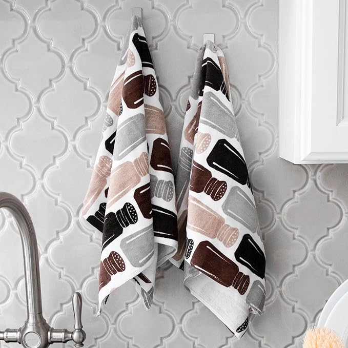 T-Fal Fiber Reactive Print Kitchen Towels: Highly Absorbent, Super Soft