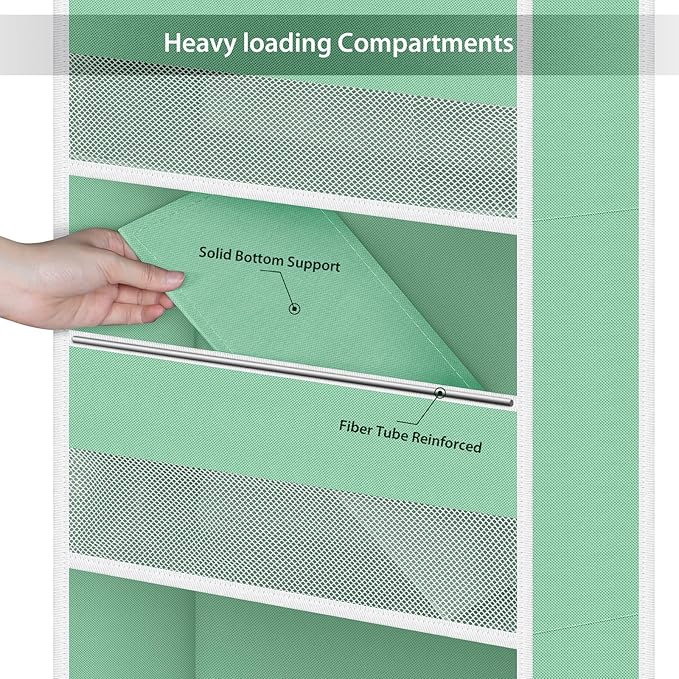 Univivi 5-Shelf Fabric Door Storage Over Door Hanging Organizer