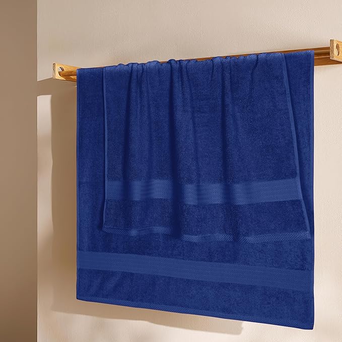 GLAMBURG Premium Cotton 4 Pack Bath Towel Set