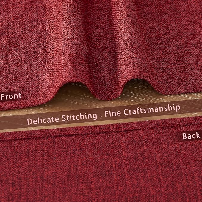 BALCONY & FALCON Placemats Set of 4 Faux Linen Cloth Place Mats Washable