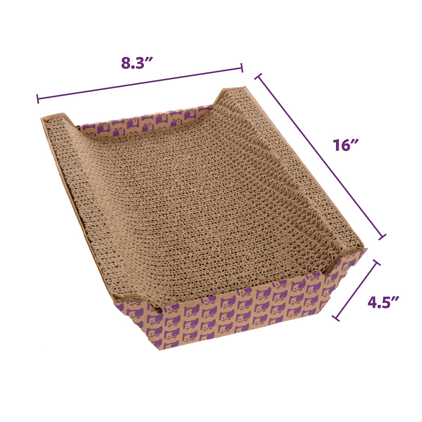 SmartyKat Super Scratcher Chaise Corrugated Cat Scratcher, Catnip Infusion Technology - Brown, One Size