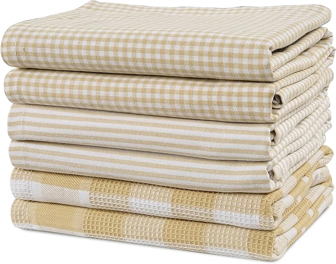 Casa Platino Dish Towels for Kitchen 18" x 28", Dish Towels Set of 6 – Great