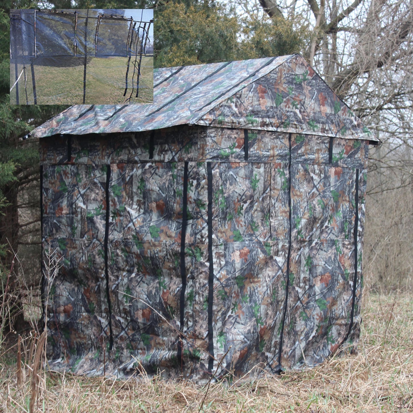 Legacy Hunting Blind 360 Degree See Through Fabric, Heavy Duty Metal Frame Deer Hunting Blinds