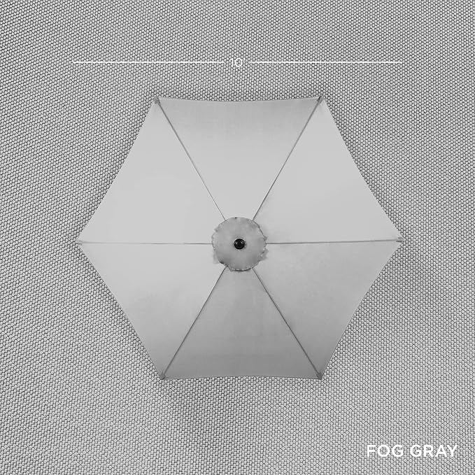Best Choice Products 10ft Outdoor Table Compatible Steel Polyester Market Patio Umbrella w/Crank and Easy Push Button Tilt