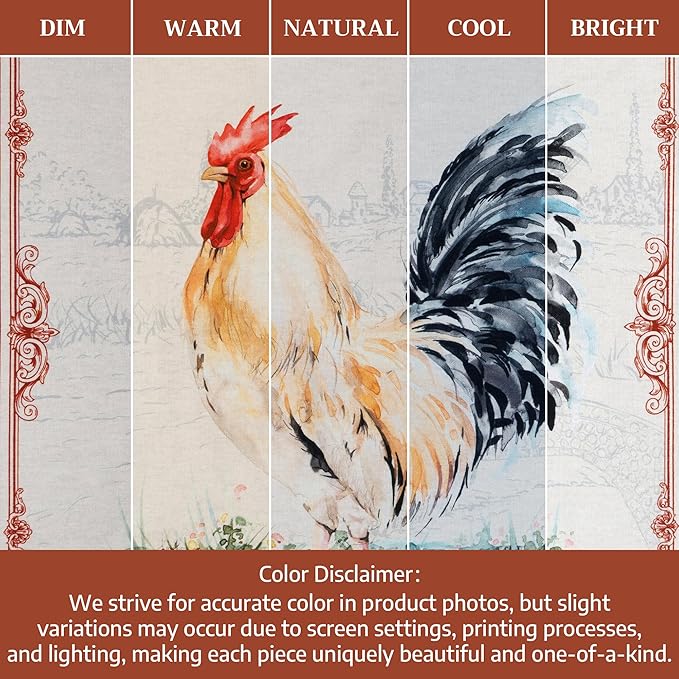 100% Cotton Kitchen Towel Campagne Maison d' Hermine Set of 2 Super Soft Highly