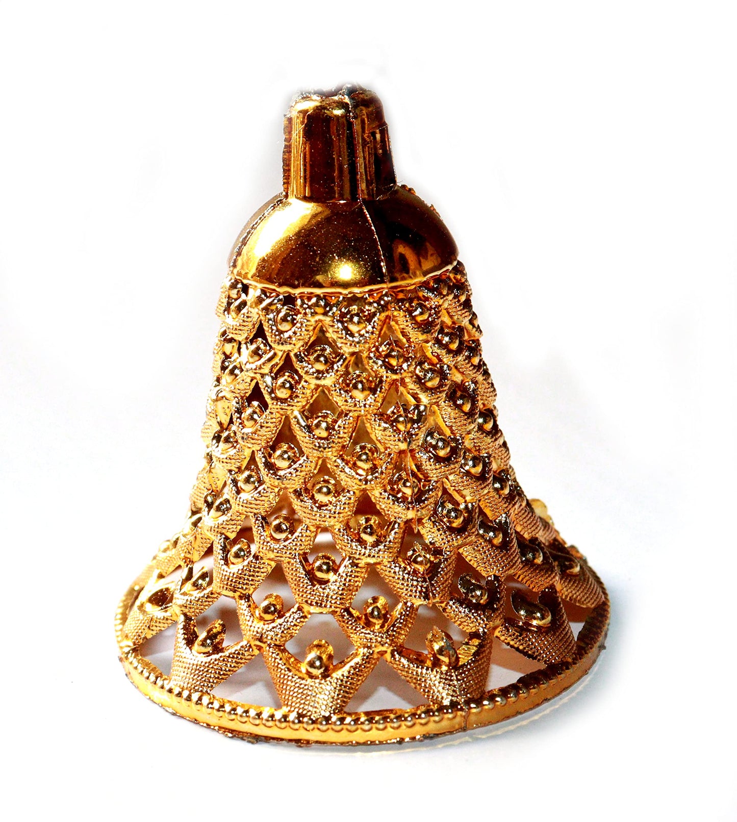 NANNUDECO Garland Decorative Plastic Bells for Home Decor Kids Craft Ornaments 2.5 inch Size (20, Jaali Bells)