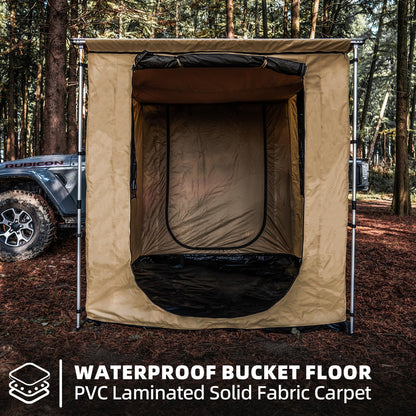 SAMOUT Vehicle Awning Room 6.6' x 8.2' Rip-Stop 420D Oxford Side Awning With PVC Floor, Waterproof & Wind Resistance, Easy Setup Design (Room Only)
