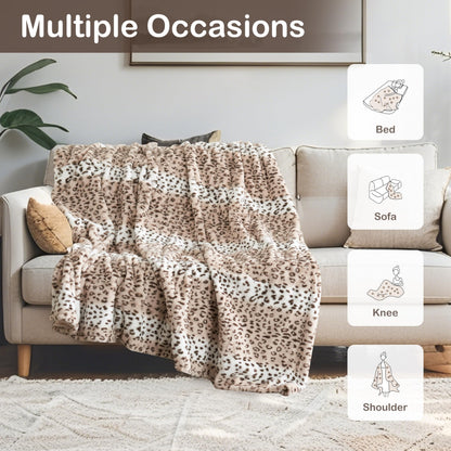 Electric Heated Blanket Full Size 72"x84", Cozy Large Oversized, 5 Heating Levels & 10 Hours Auto Off, Cozy for Bed, Sofa, & Office, Machine Washable, Purple