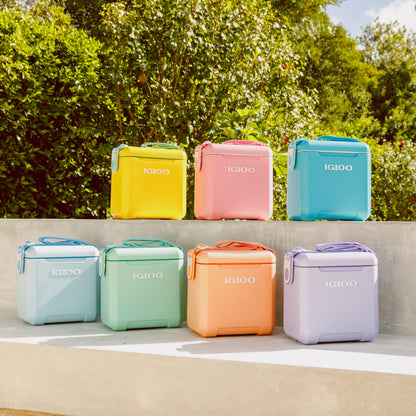 Igloo Lilac Breeze 11 Qt Tag-Along Too Strapped Picnic Style Cooler