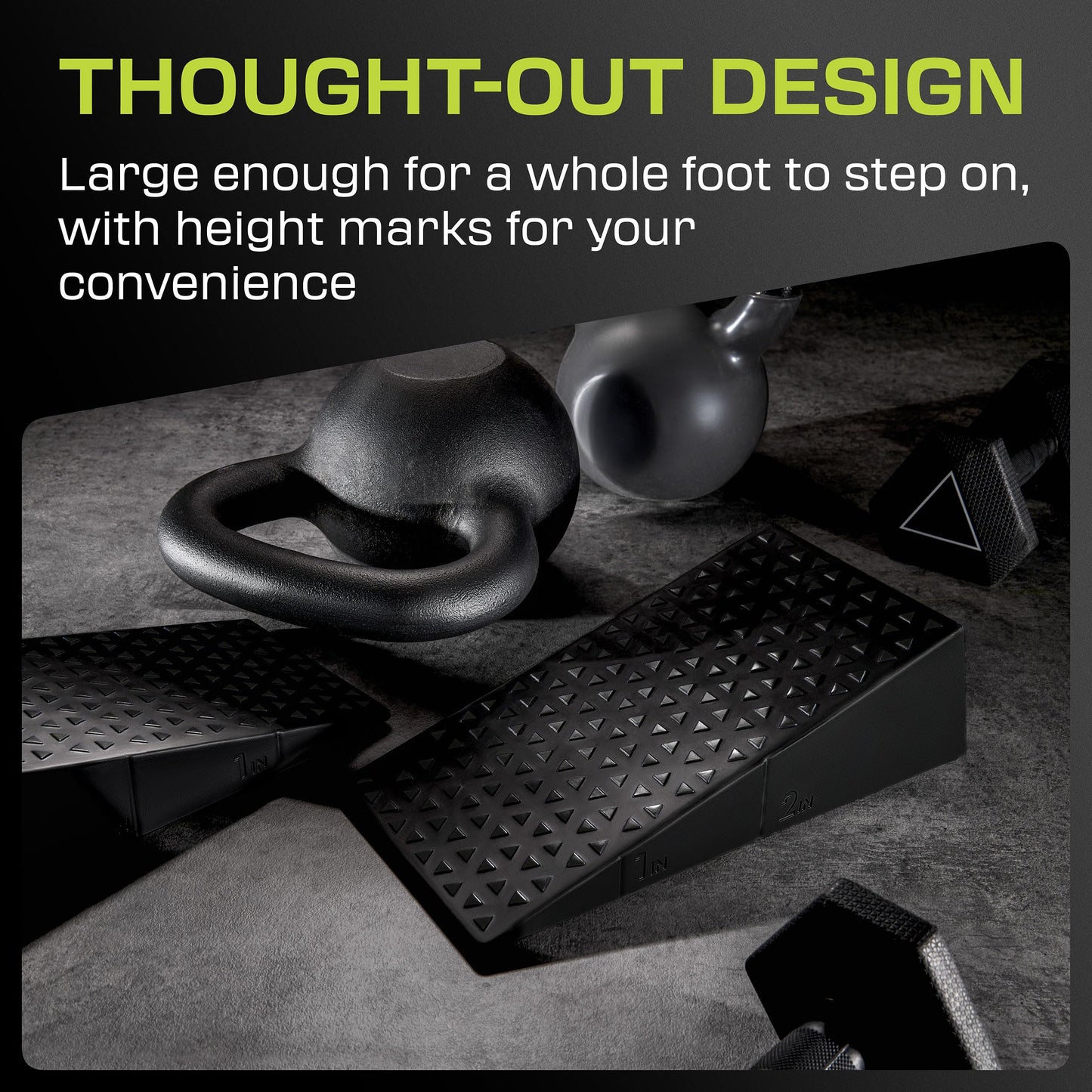 Squat Wedge Block Pair - Non Slip Squat Wedges & Ramp for Exercise, Home Gym, Weight Lifting & Yoga - Calf Stretcher Slant Board to Elevate Heels, Improve Ankle Mobility, Backpack Included for Storage