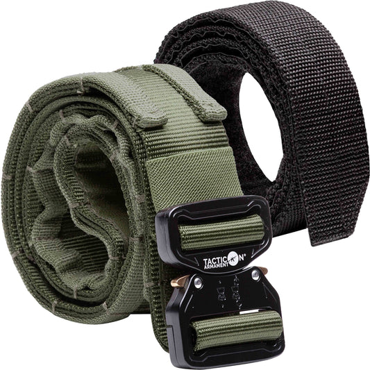 Tacticon Battle Belt V2 | Combat Veteran Owned Company | Tactical Belt Metal Quick Release Buckle | 500D Nylon With Molle