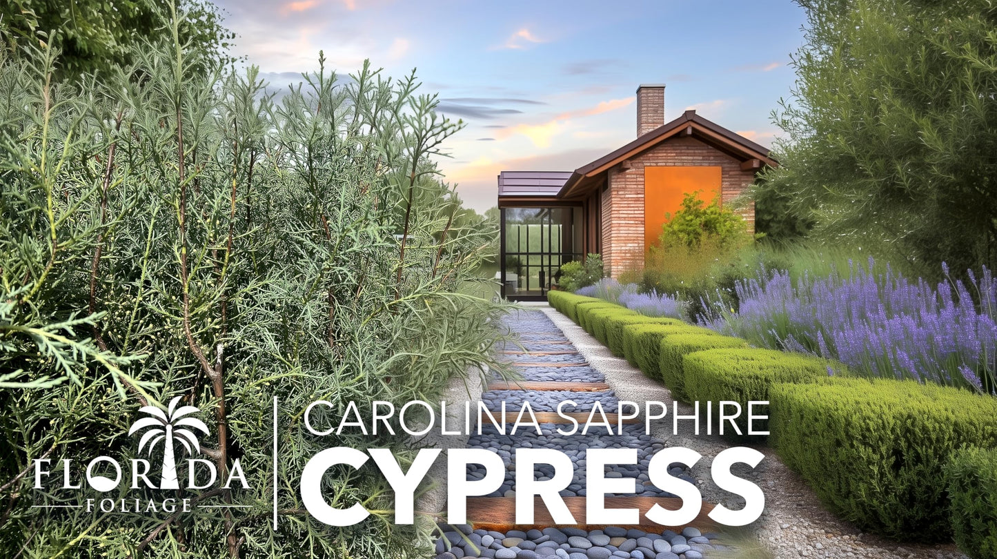 Carolina Sapphire | 10 Live Quart Size Plants | Cupressus arizonica 'Carolina Sapphire' | Fast-Growing Privacy Trees | Evergreen Landscape Screening Plants