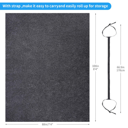 BREENHILL 2 Pack Camping Tent Carpet Mat, (7'4" x 8'4") Inside/Outside Tent Rug,Protective Waterproof Liner Keeps You Warm & Dry, Outdoor Camping Floor Rug Accessory,Trimmable Material
