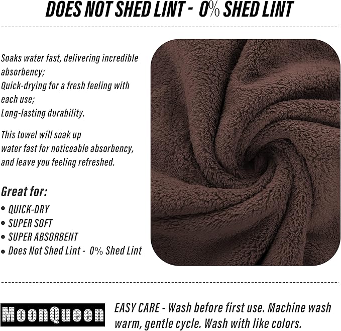 MOONQUEEN 6 Pack Premium Hand Towels