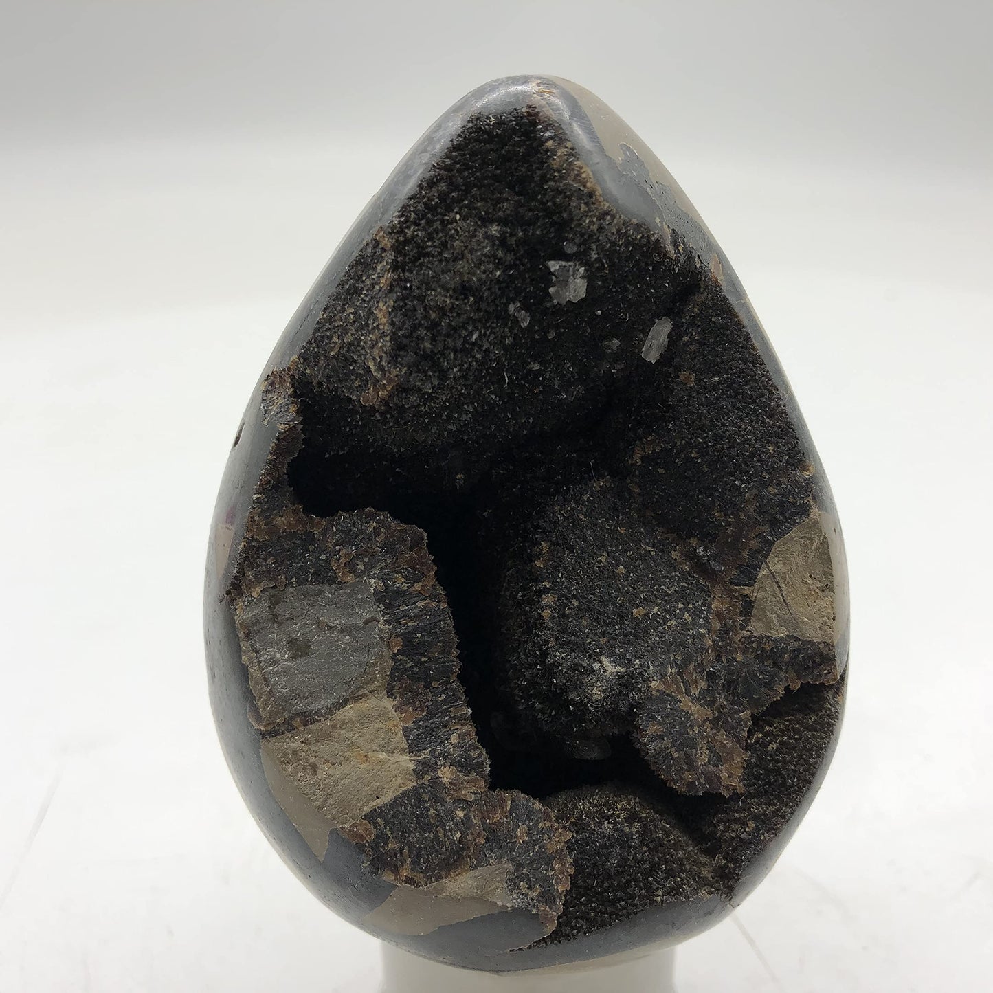 DHRWGEM Natural Dragon Septarian Geode Egg Quartz Crystal Egg Crystal Geode Reiki Healing Home Decor DMDRA1 (0.22lb to 0.66lb)