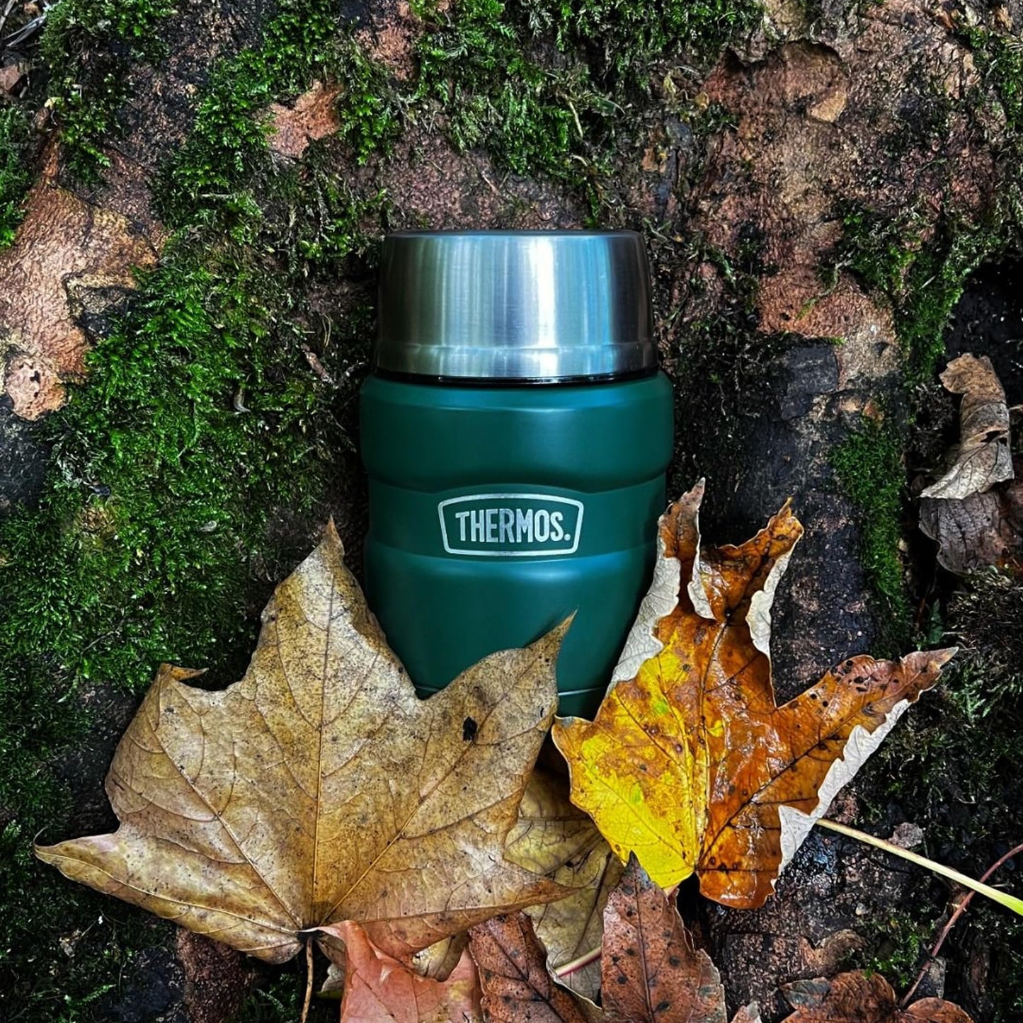 Thermos Stainless King Food Flask, 470ml Capacity - Sleek Multi- Purpose Flask for Daily Food Prep - Durable Stainless Steel with Classic Duck Egg Finish - Ideal for On-the-Go Meals & Drinks