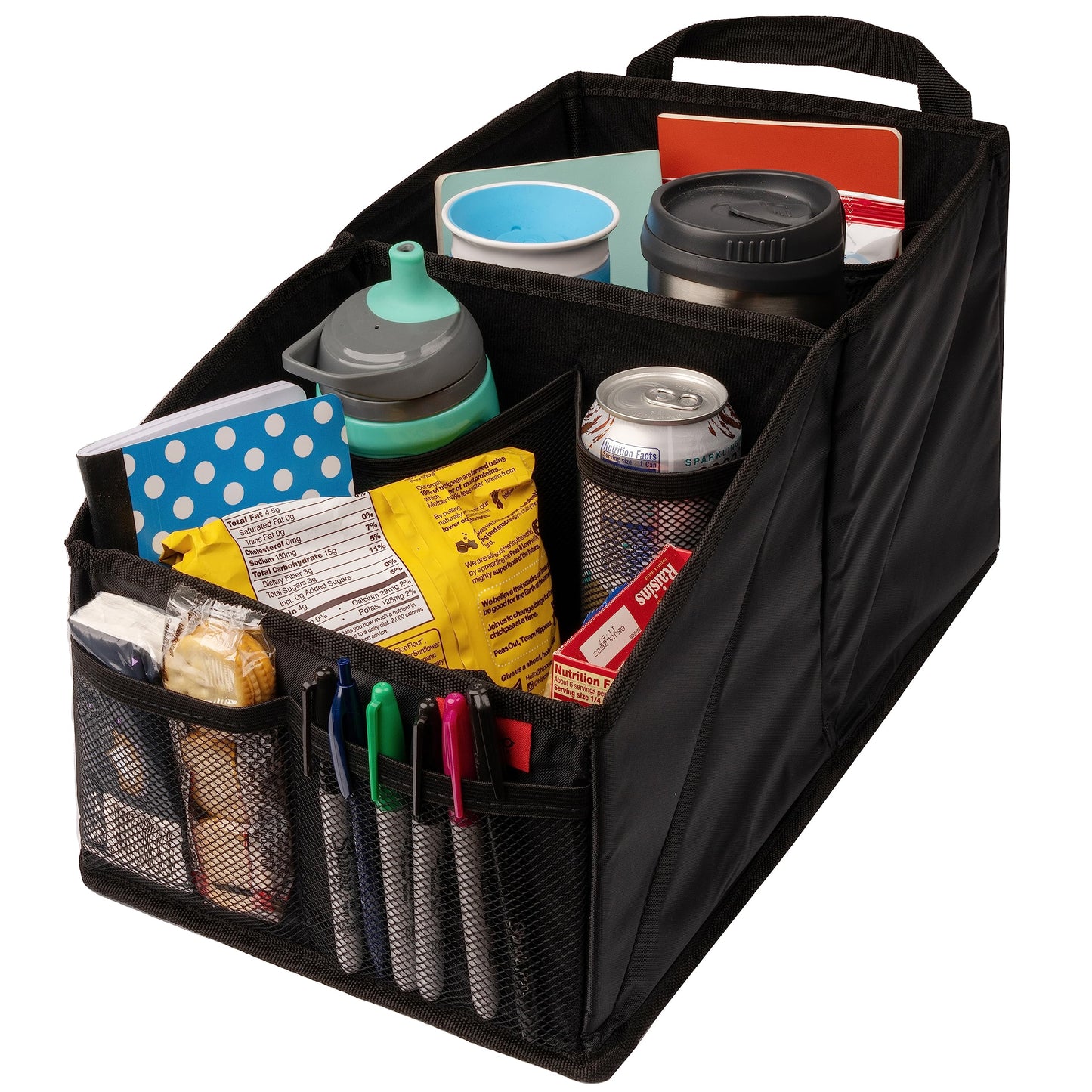 Lusso Gear Car Seat Organiser for Front or Backseat Great for Adults & Kids Featuring 8 Storage Compartments for Toys, Magazines, Tissues, Maps, Books, Documents, Games & More