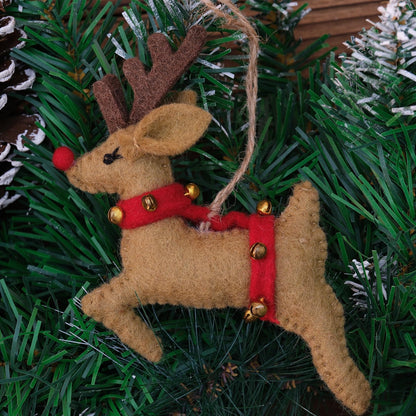 JUIIZAY 3pcs Felt Christmas Ornaments Xmax Tree Ornament Hanging Decorations for Christmas Tree