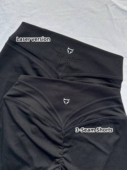 TomTiger Workout Shorts for Women High Waist Gym Fitness Running Yoga Bike Active Exercise Women's Short Tummy Control 5" (L, Black)