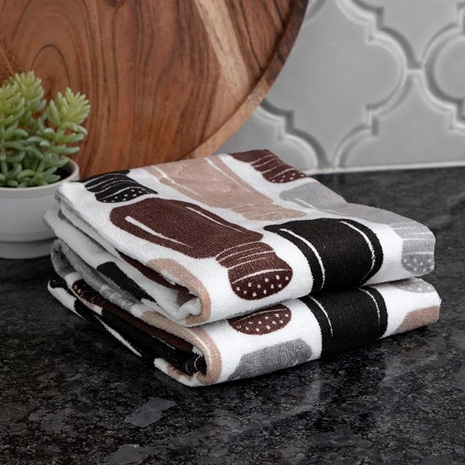 T-Fal Fiber Reactive Print Kitchen Towels: Highly Absorbent, Super Soft