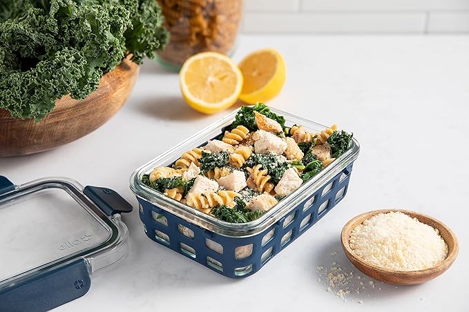 Ello Duraglass Mixed Meal Prep Sets Leak-Proof Glass Food Storage Containers
