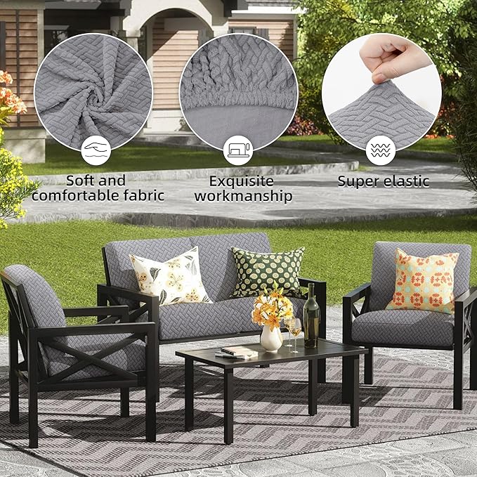 Outdoor Cushion Covers Set, Replacement