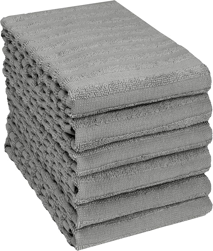 Premium Kitchen Towels | Large Cotton Dish Towels 400 GSM | Highly Absorbent