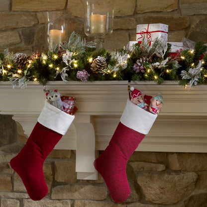 Haute Decor The Original MantleClip® Stocking Holder 4 Pack - Hang Christmas Stockings Safely and Securely from Mantels Up to 3 Inches Thick