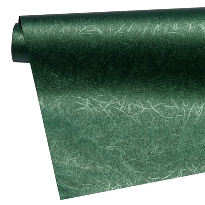 WRAPAHOLIC Green Wrapping Paper Roll - Mini Roll - 17 Inch x 16.5 Feet - Reversible Green and Black for Christmas, Birthday, Wedding, Baby Shower