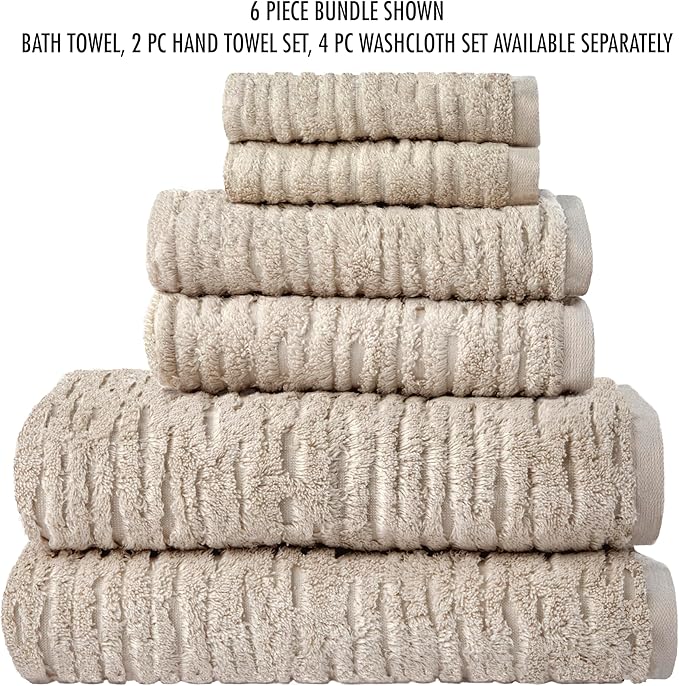 SKL Home CloudSoft Cotton Luxury 4 Pc Bath Towel Set