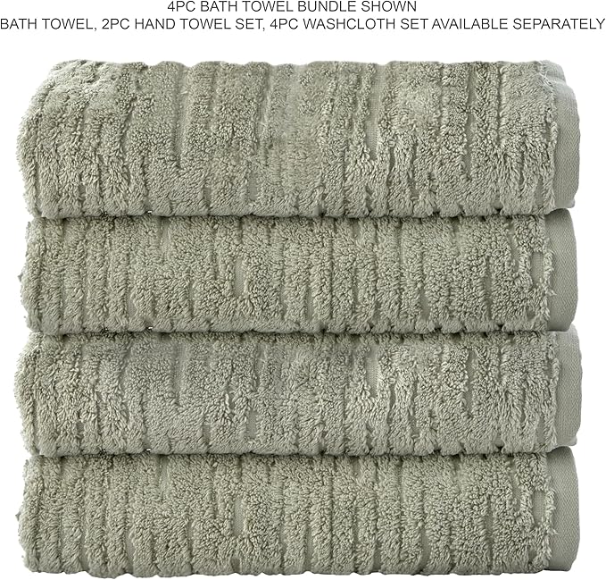 SKL Home CloudSoft Cotton Luxury 4 Pc Bath Towel Set