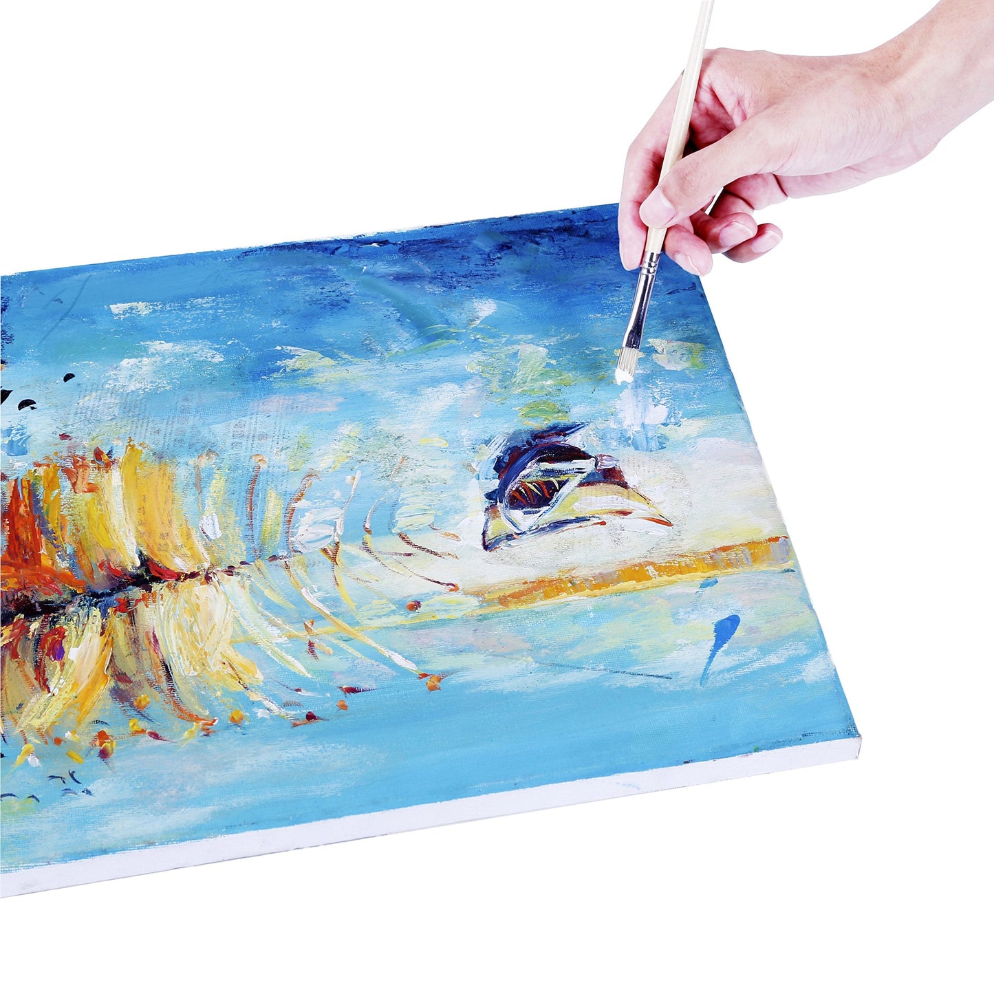 Exerz 30x40cm Pre-Stretched Canvas 5pk, 1.7cm A3 Framed Artist Canvas Blank, 280GSM 100% Cotton/Triple Primed/Acid Free/Medium Grain - Acrylic & Oil