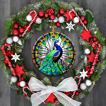 Touber Peacock Christmas Ornament, Christmas Ornaments for Tree, Christmas Tree Decor, Holiday Ornament
