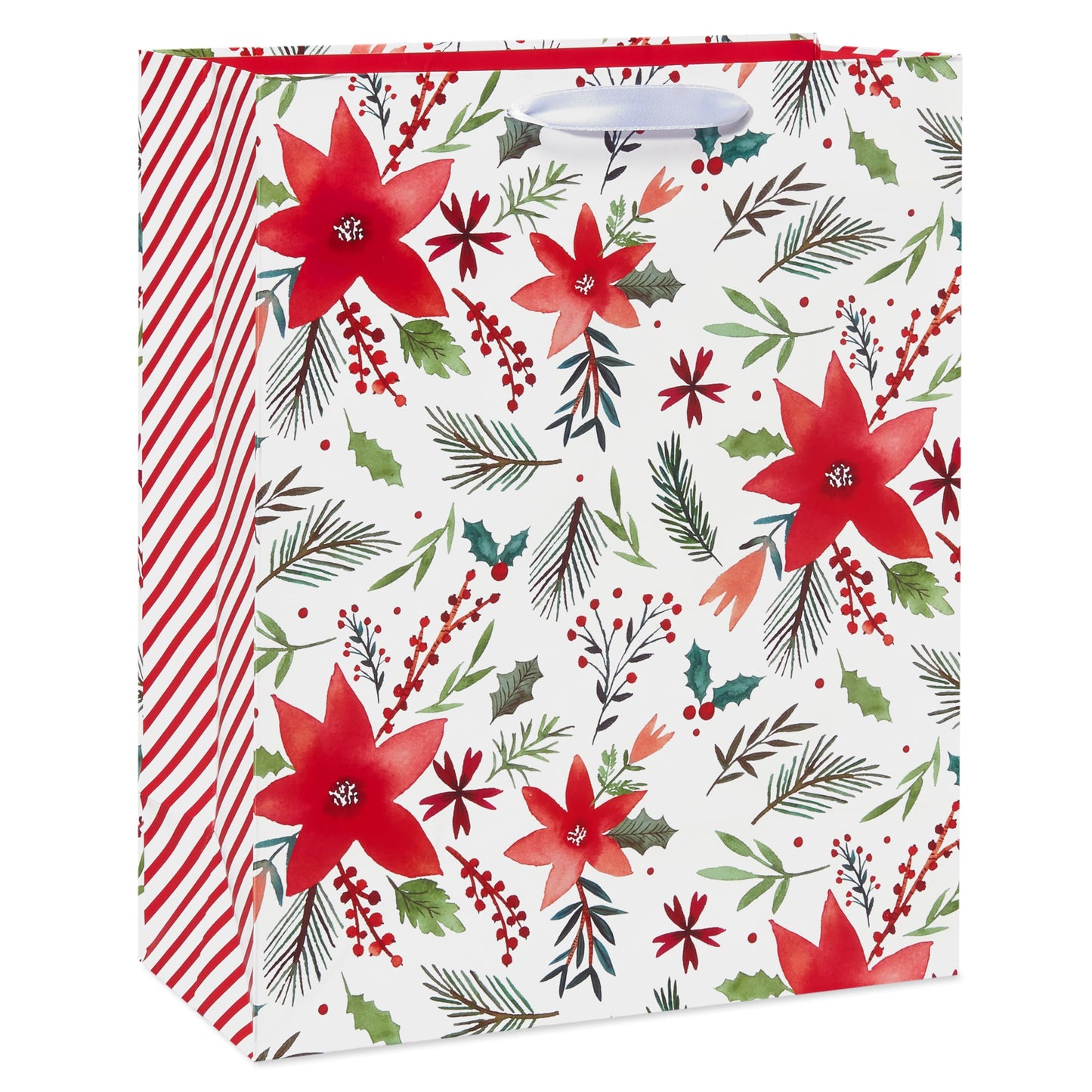 American Greetings 13" Large Christmas Gift Bags, Traditional Designs (4 Bags)