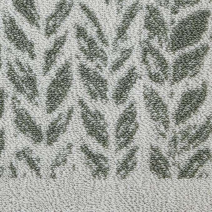 SKL Home Distressed Leaves 100% Turkish Cotton Premium 2-Piece Hand Towel Set