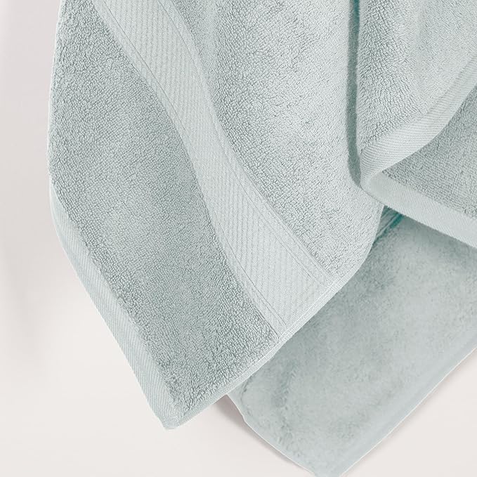 SUPERIOR Egyptian Cotton Pile Bath Towel Set of 2, Ultra Soft Luxury Towels