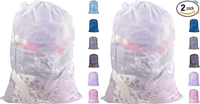 Polecasa Extra Heavy Duty Large Diamond Mesh Laundry Bags