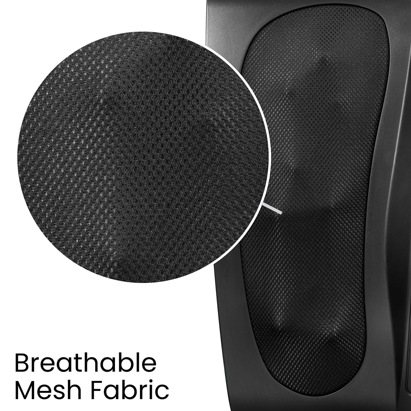 HoMedics, Triple Action Shiatsu Foot Massager with Heat | Deep-Kneading Rotating Heads & Soothing Heat | Large Design, Breathable Fabric & Toe Controls, Black