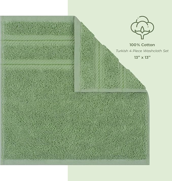 American Soft Linen Luxury Washcloths