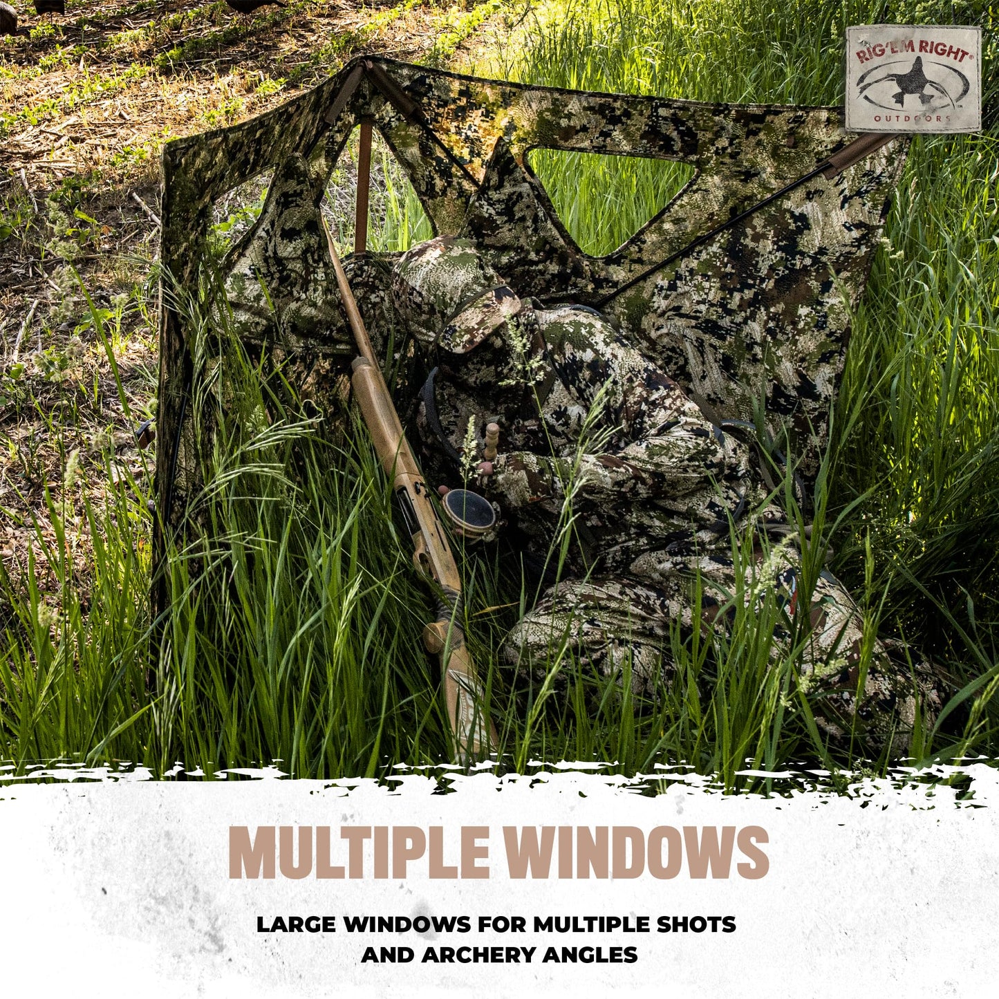 Rig'Em Right Hydeout Go Blind, Gore Optifade Timber (075-T)